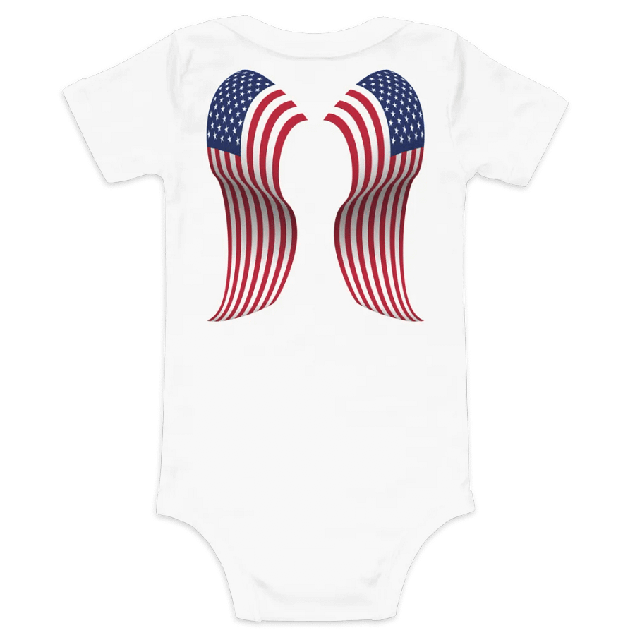 Stars & Stripes Smooth Angel Wings Onesie product image (2)