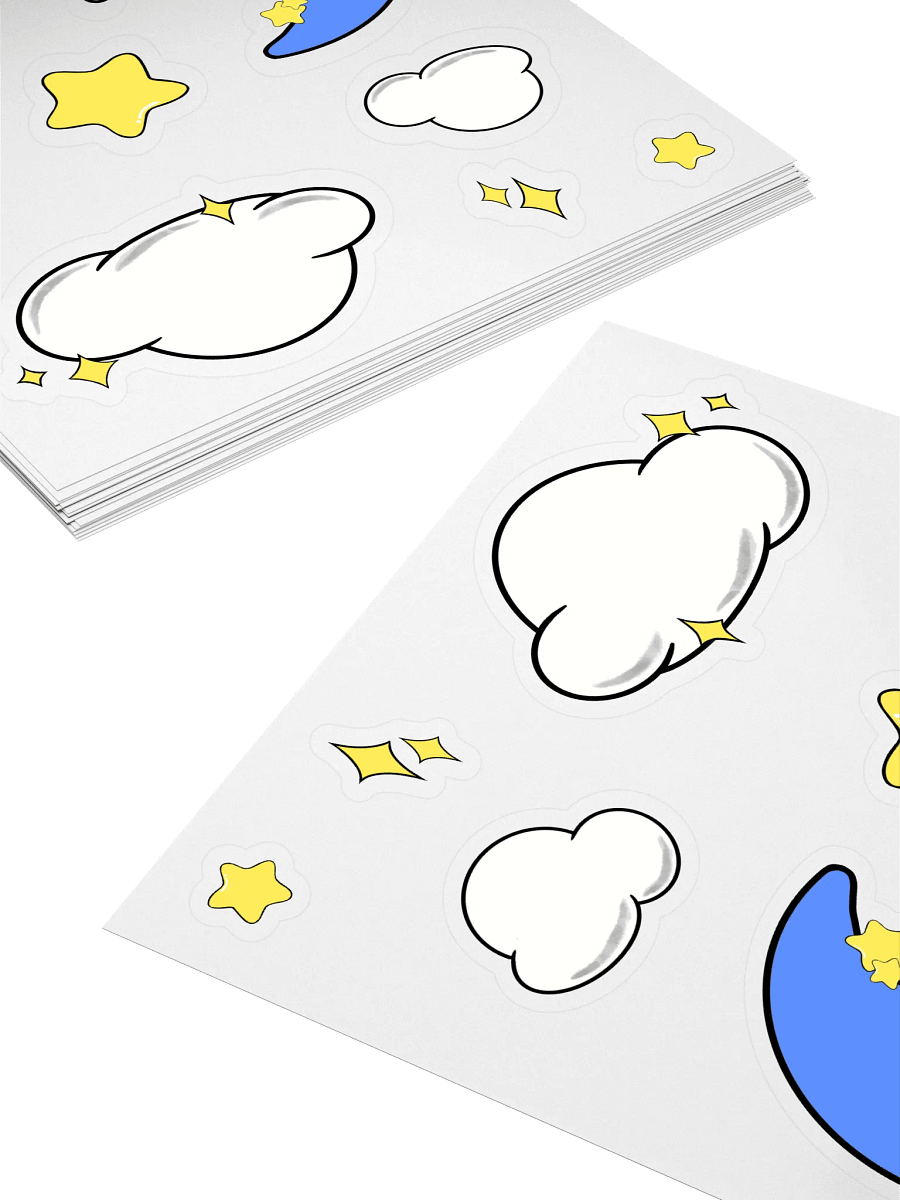 CLOUDS N STARS STICKER SHEET product image (4)