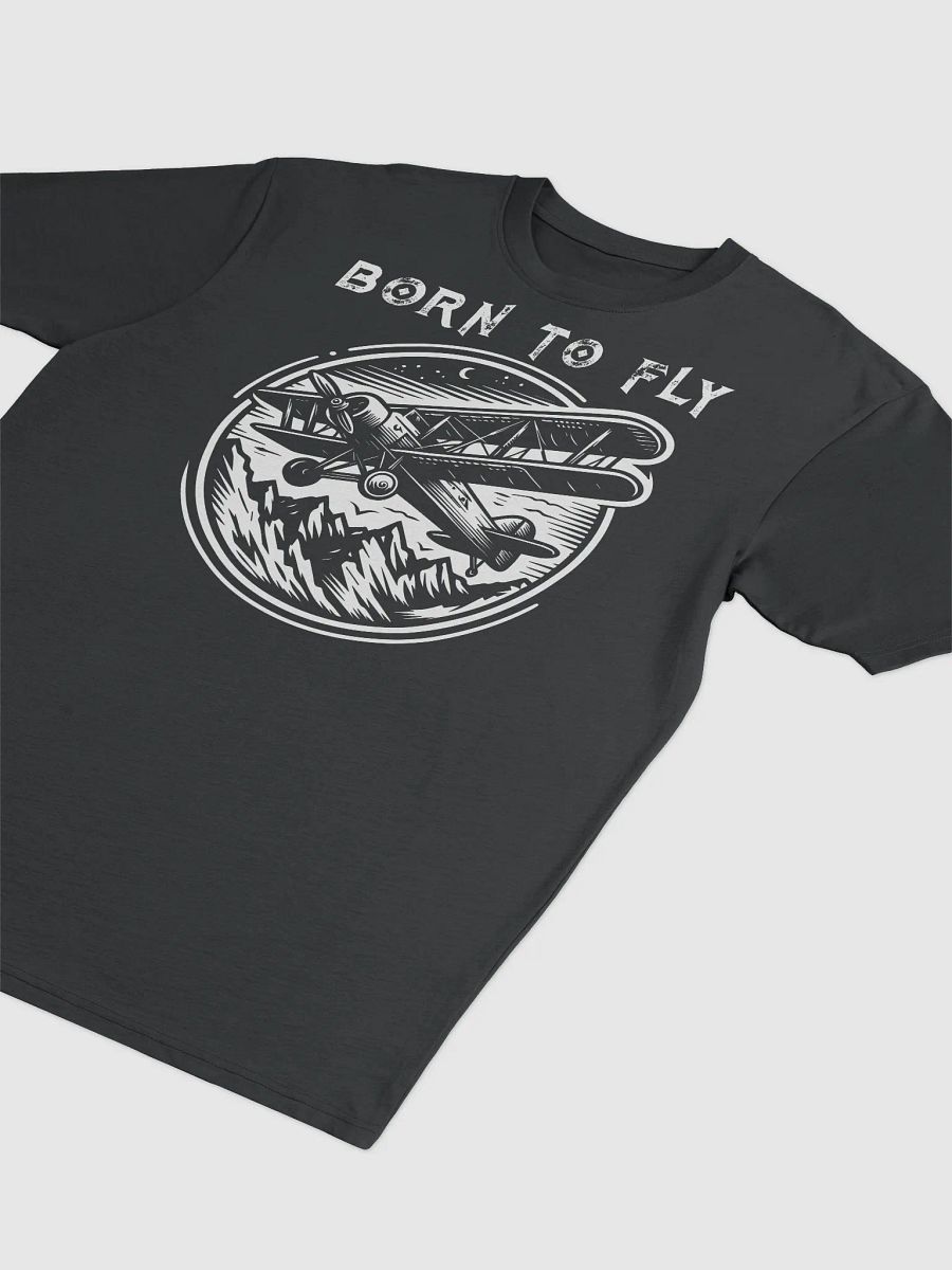 Vintage Airplane Biplane T-Shirt - Retro Aviation Look Men's Tee product image (2)