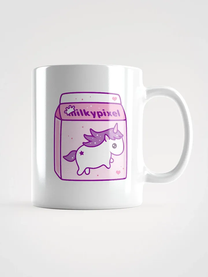 Milky Pixel Logo Glossy Enamel Mug product image (1)