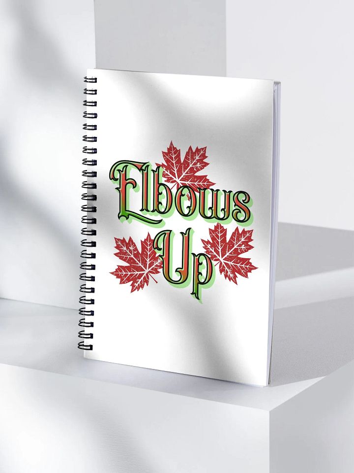 Elbows Up Maple Leaves Canada Notebook product image (1)
