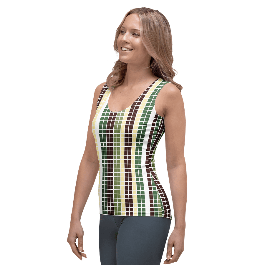 Chic Square Stripes Women's Tank Top product image (3)