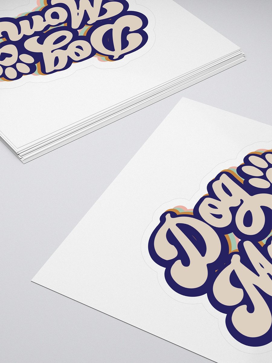 Dog Mom Kiss Cut Stickers product image (4)