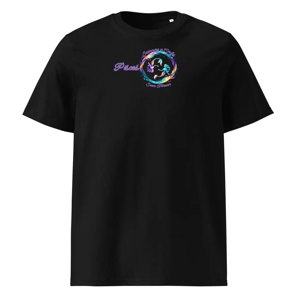 Pisces, Swimming in Circles, Black Tee product image (1)