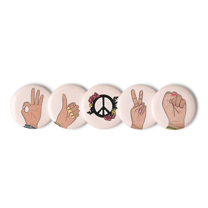 Peace At Hand Pin Set product image (1)