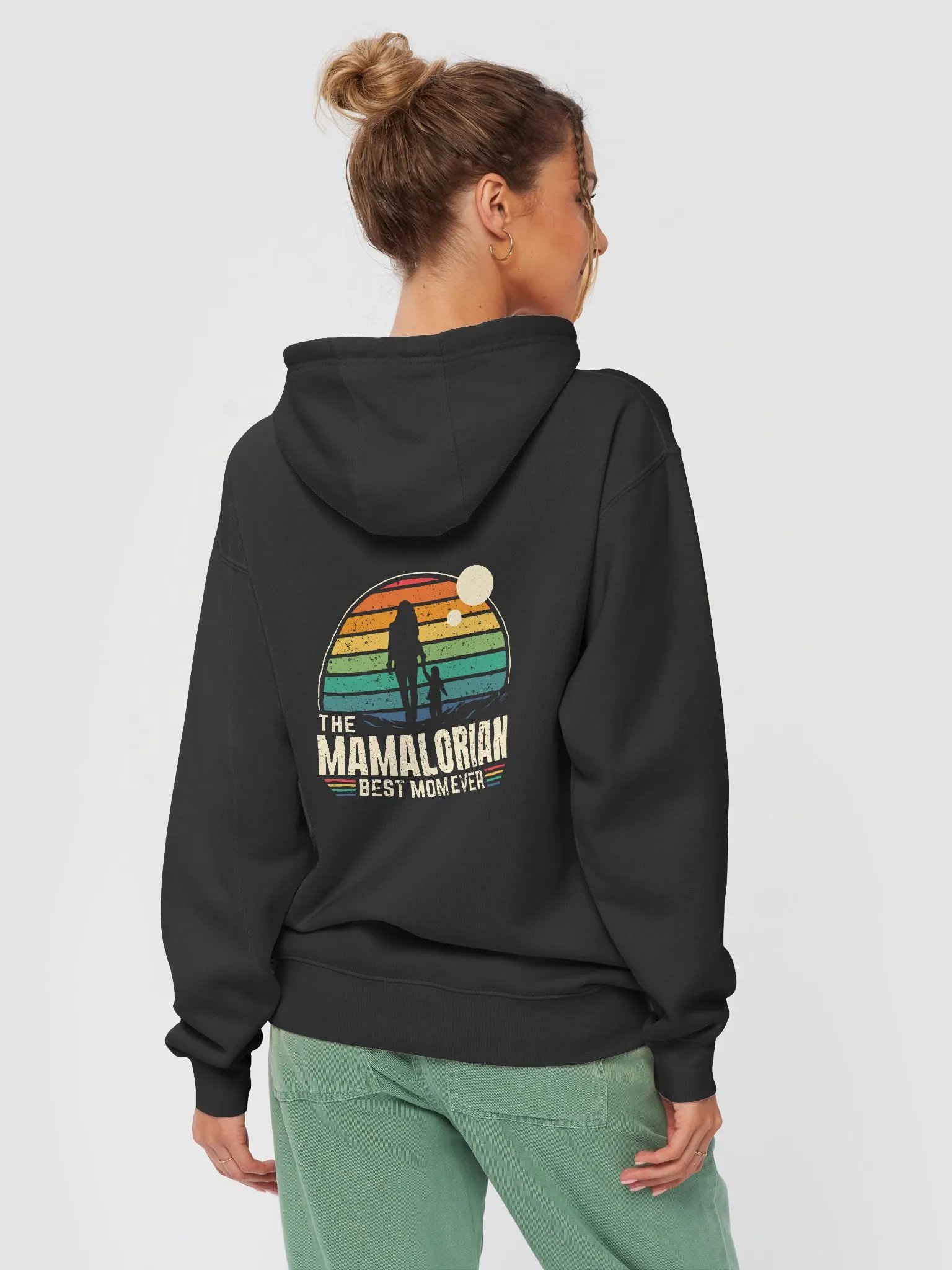 Sunset Mamalorian Best Mom Ever - Hoodie product image (2)