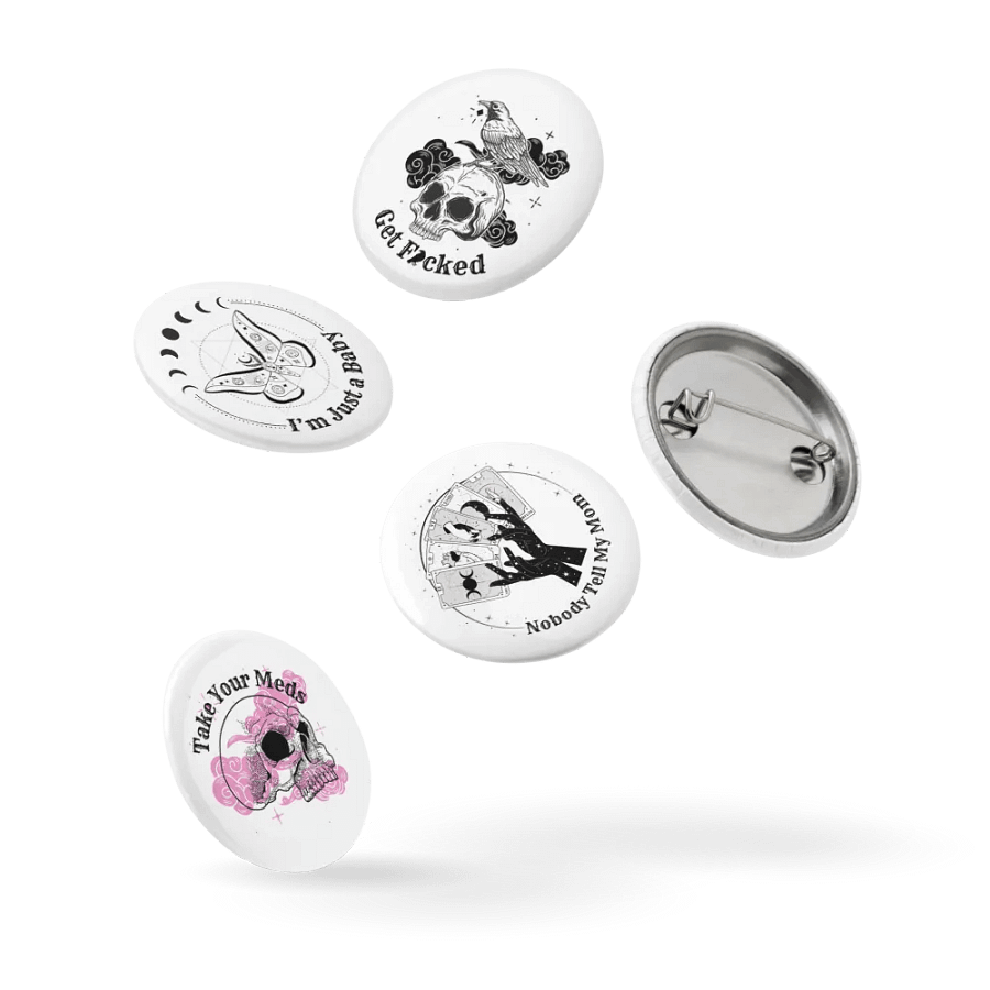 Pin Set of 5 (White Background) product image (14)