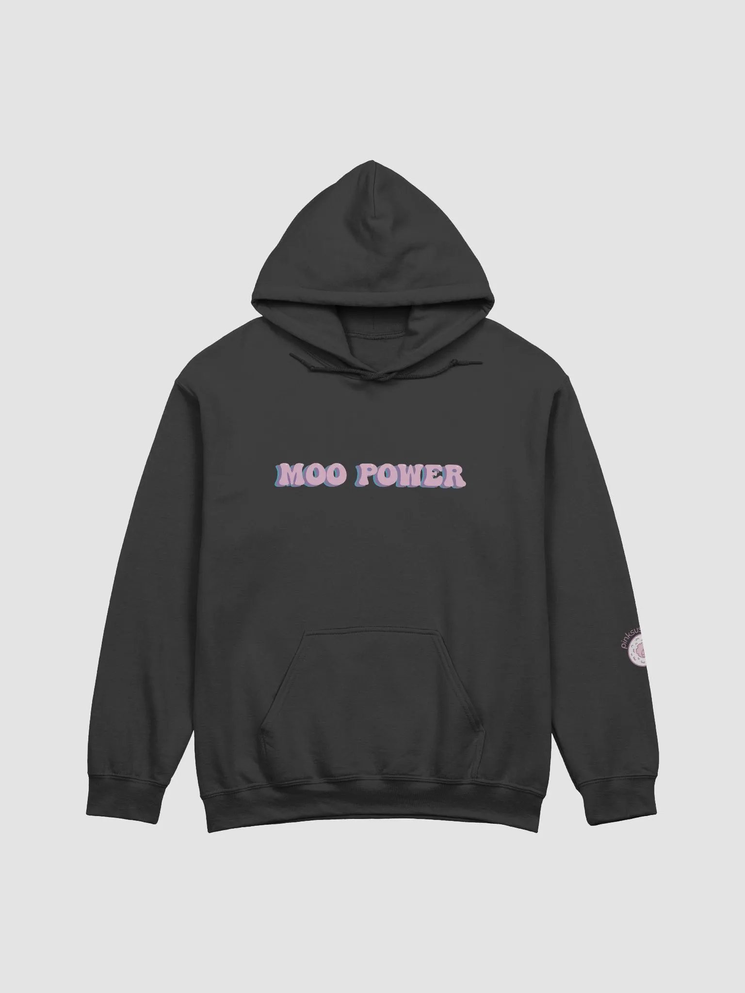 Pink Moo Power Hoodie product image (1)