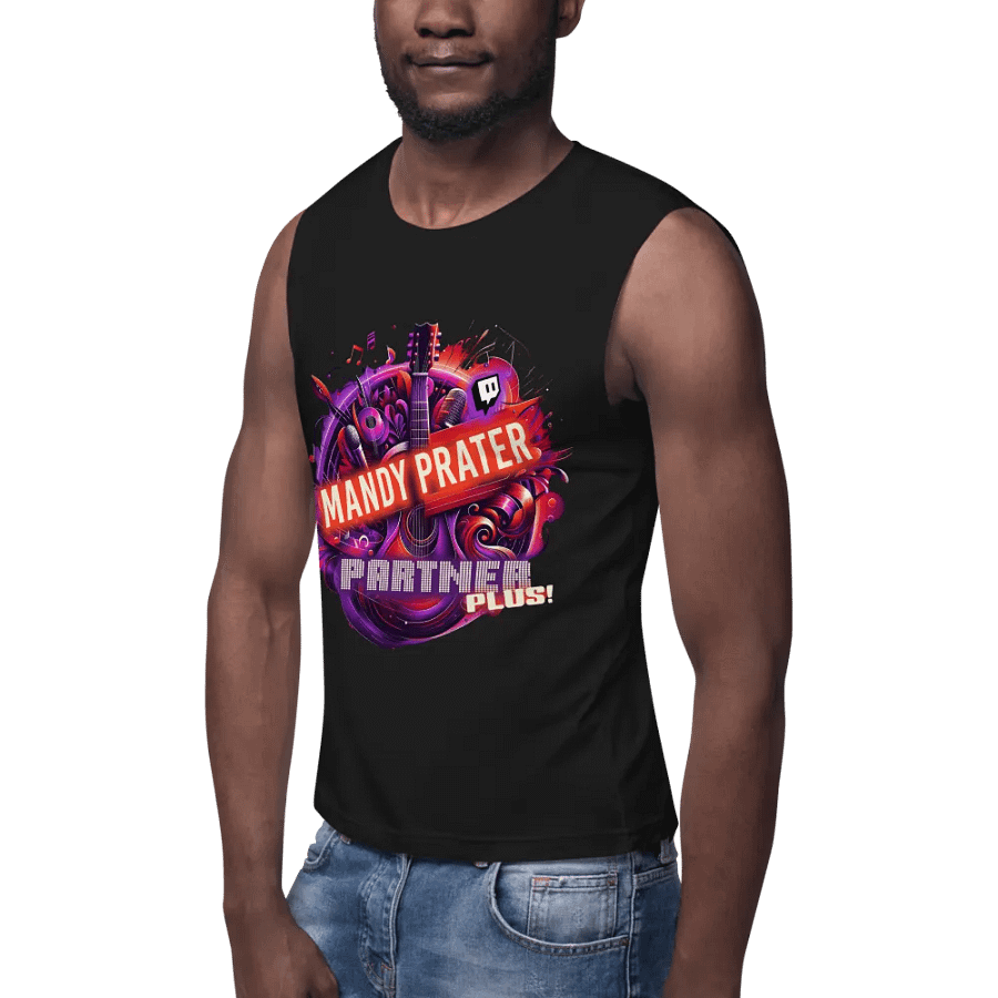 Partner Plus Guitar Swirl Muscle Tank product image (3)