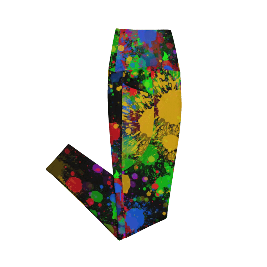 JokersVibe Graffiti Style Leggings with Pockets product image (12)