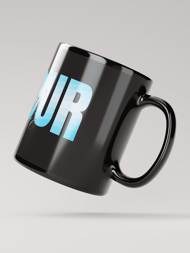 Mug Noir Bonjour la Vie - Cadeau Mug Message Positif product image (2)