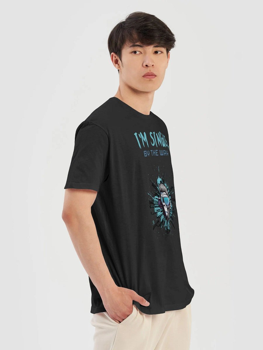 I'm single by the way Unisex Softstyle T-Shirt product image (5)