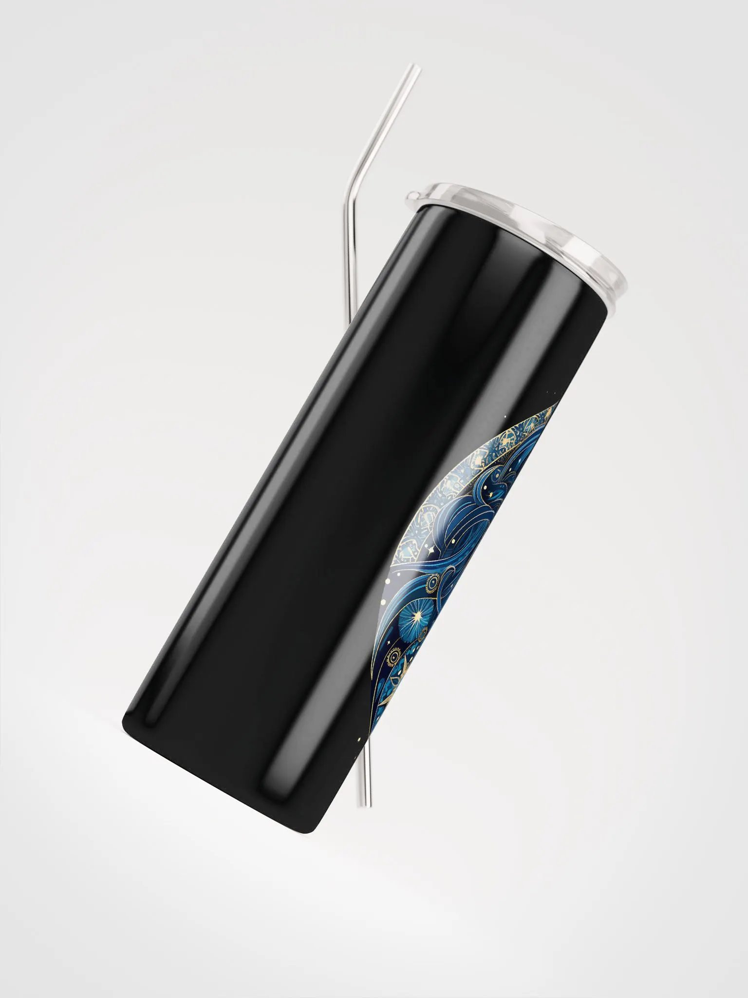 Unveil Aquarius Splendor: Zodiac Stainless Steel Tumbler! 🌌✨ product image (4)