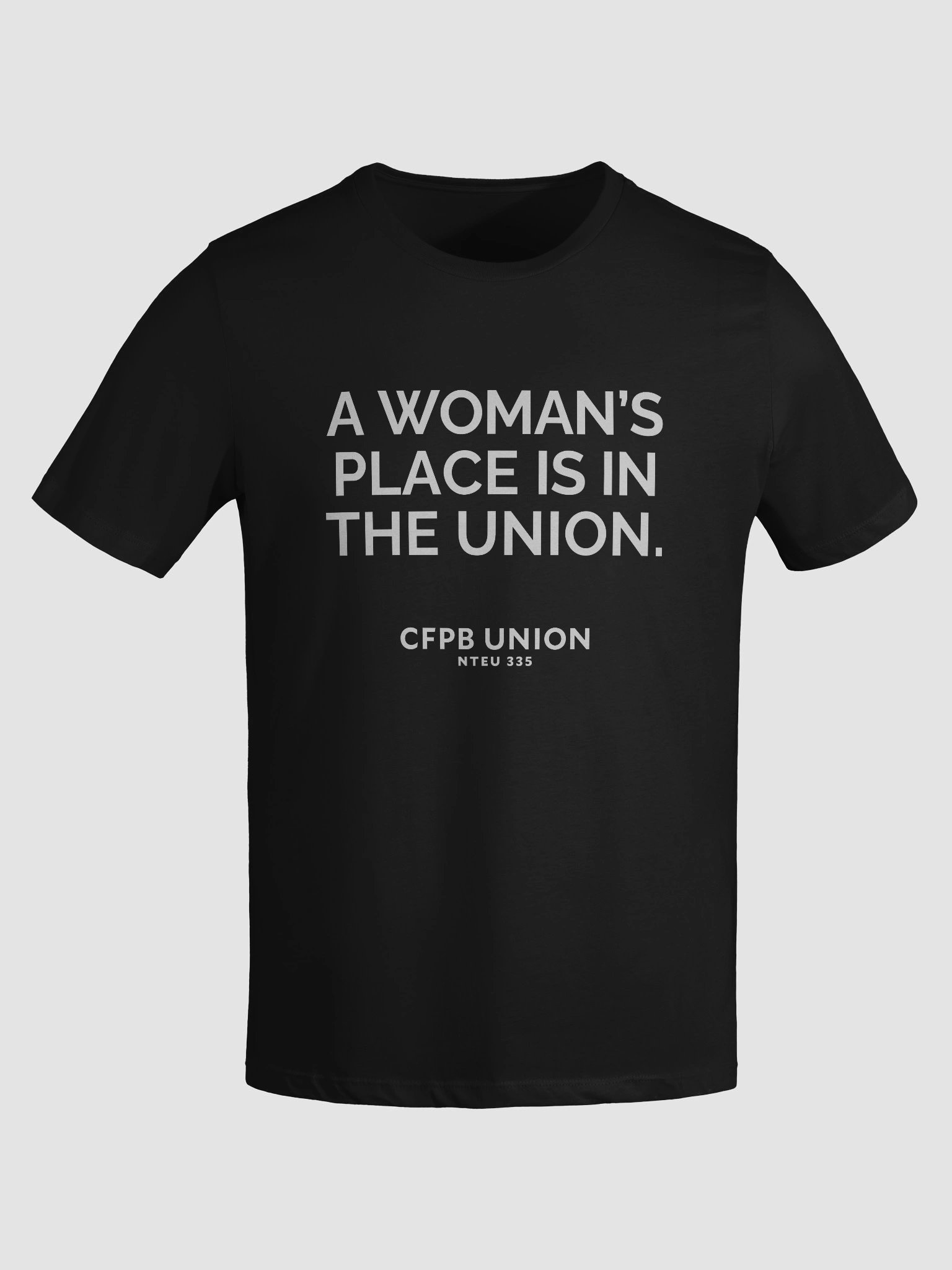 A Woman's Place Is In The Union Women's Cut T-Shirt (White) product image (7)