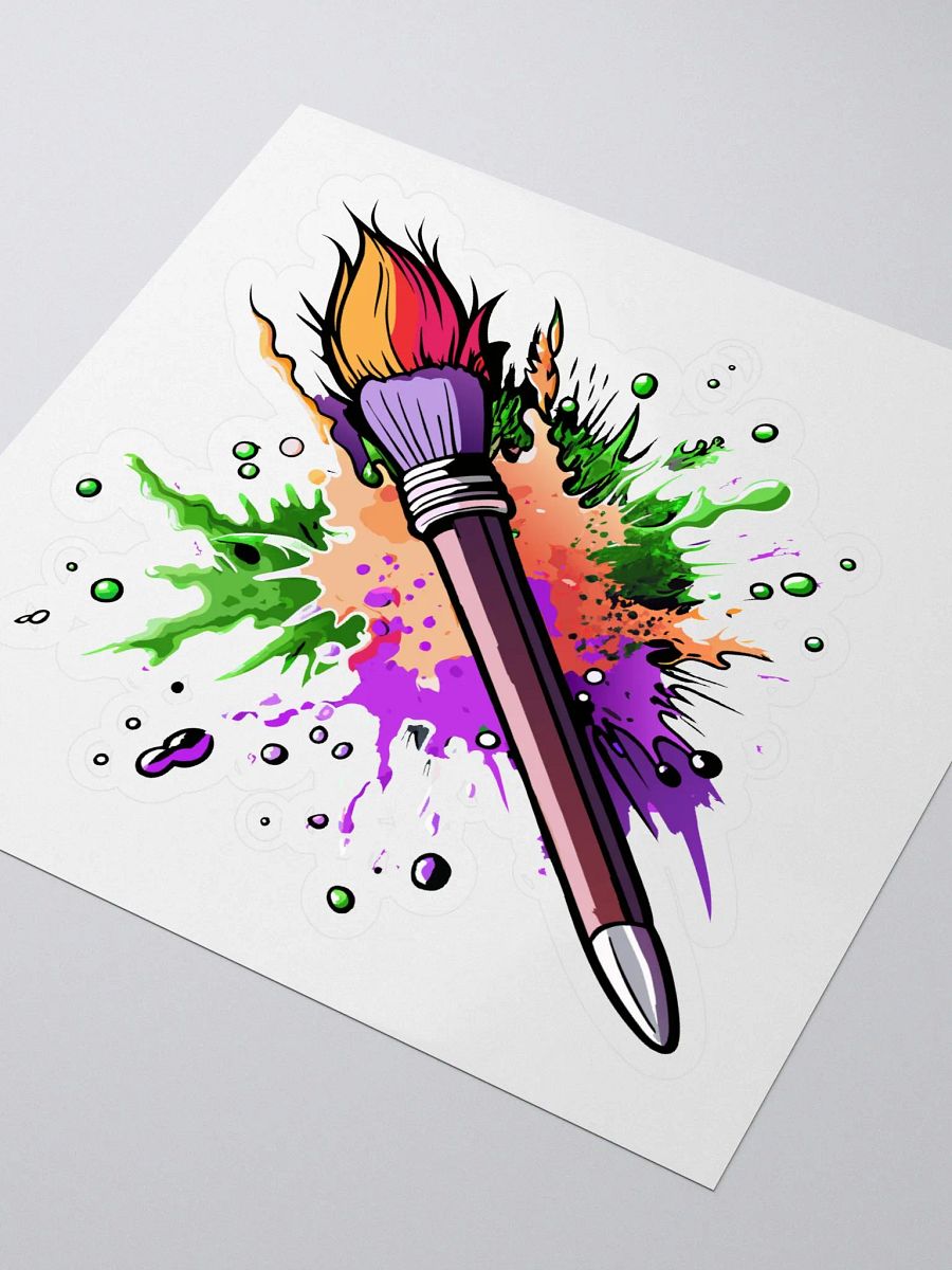 ARTIST PAINTBRUSH WITH PAINT SPLATTER product image (3)