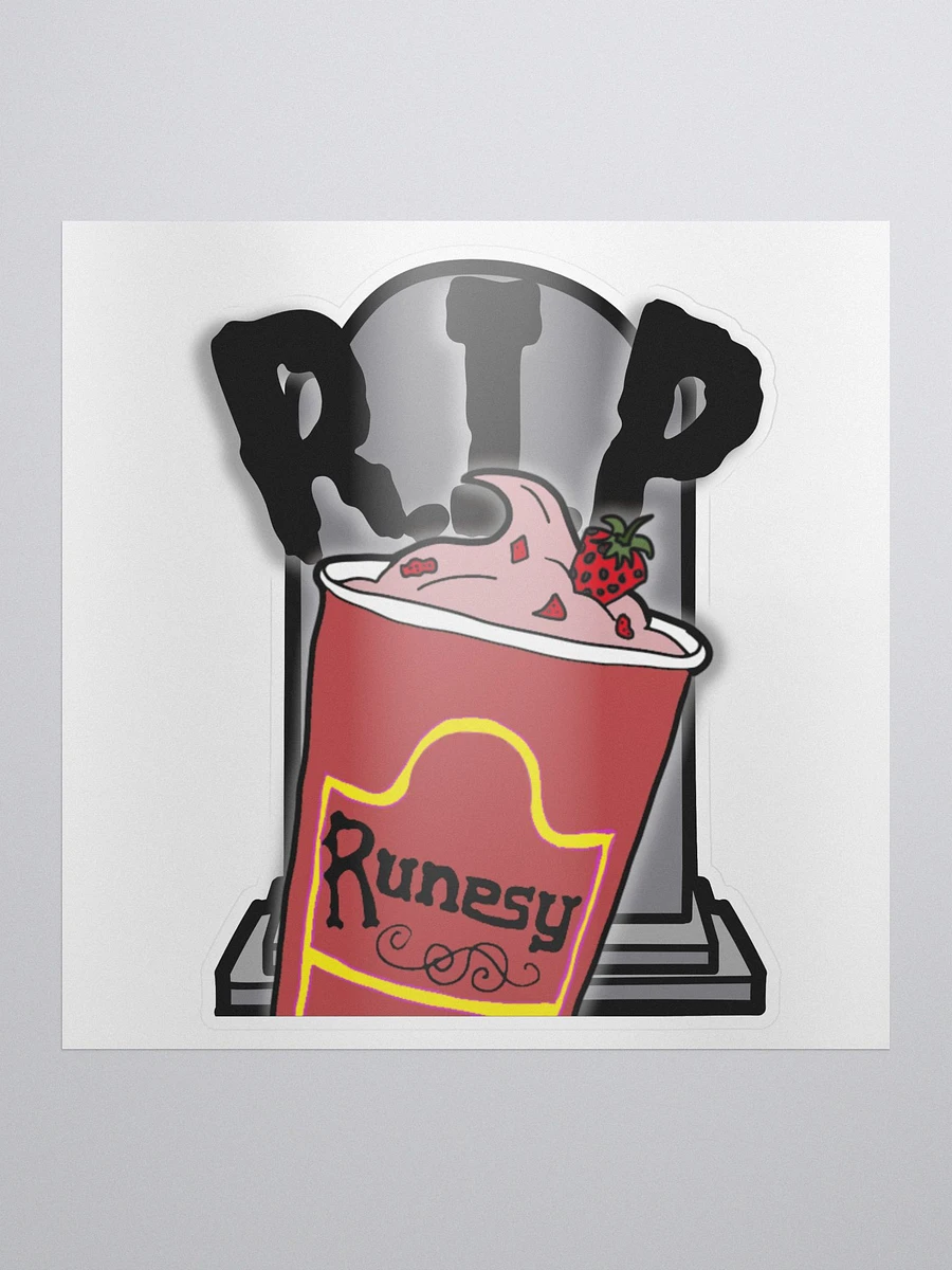 Strawberry RIP Sticker | Runesy Merch Collection product image (1)