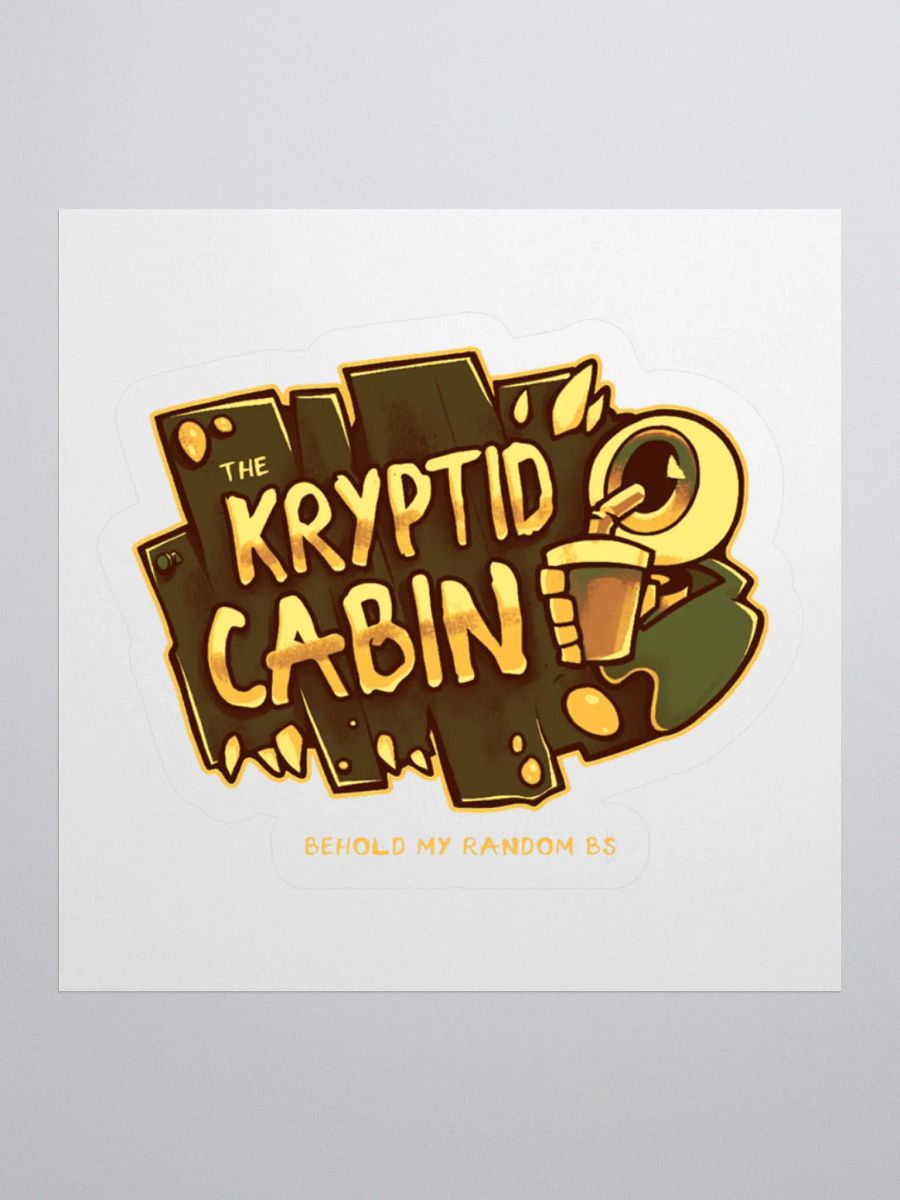 The Kryptid Cabin Kiss Cut Sticker product image (1)