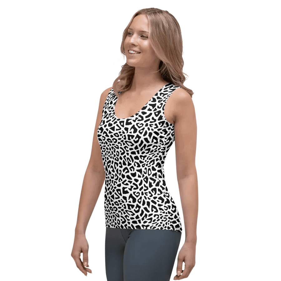 Silver Leopard Women Tank Top product image (3)
