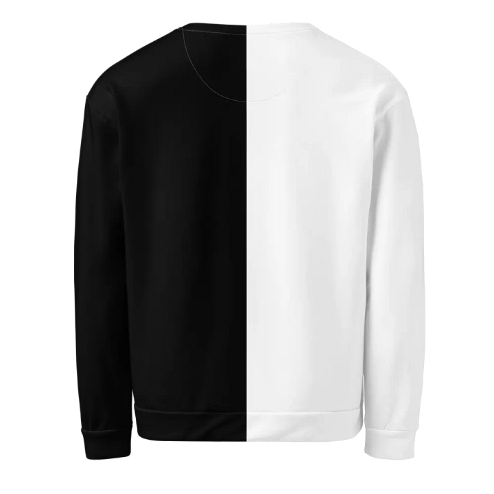 Half Black Half White Sweatshirt product image (2)