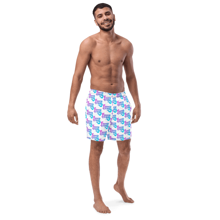 Patterned Swimtrunks - White product image (1)