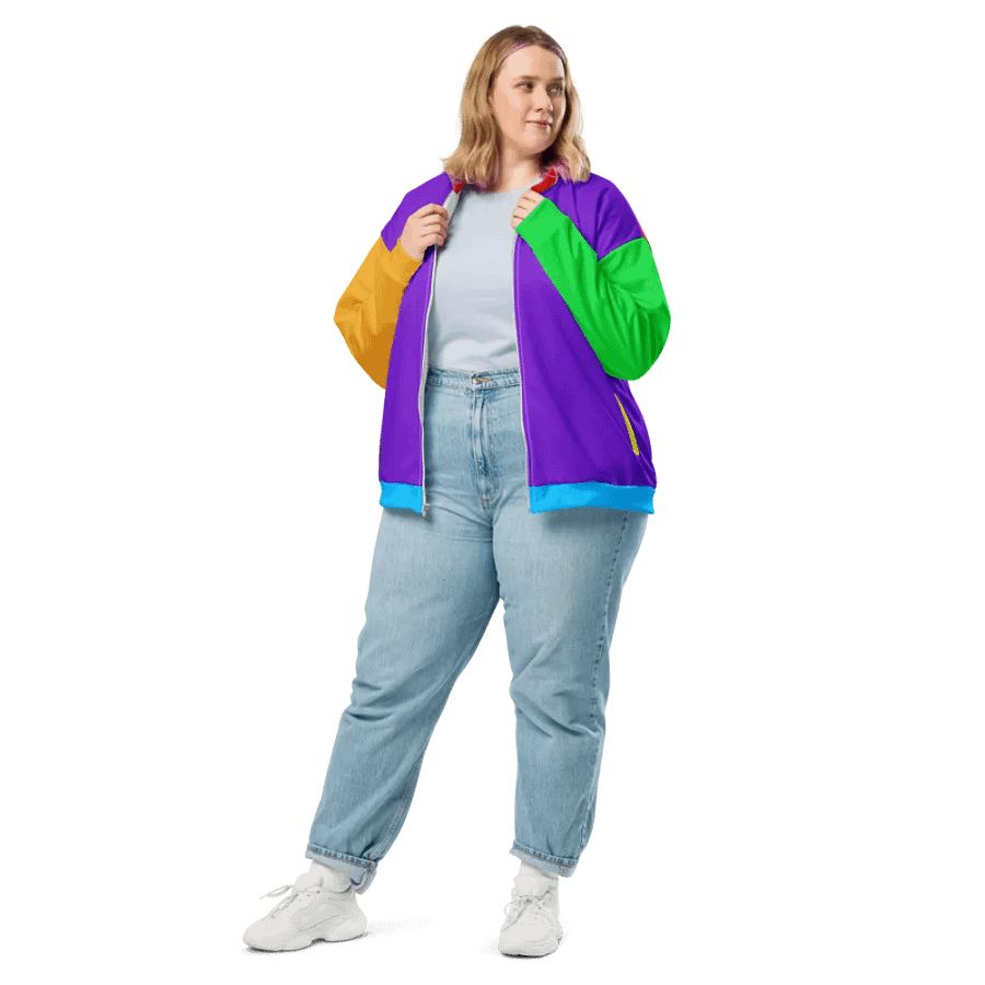 Color Block Bomber Jacket product image (8)