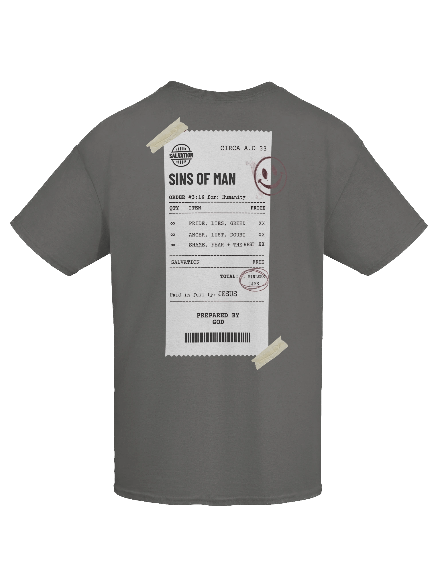 YHWH Heavyweight Tee - "Paid in Full" product image (3)