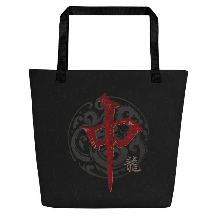 Red Dragon MahJong Shoulder Tote Bag for Board Gamers product image (2)