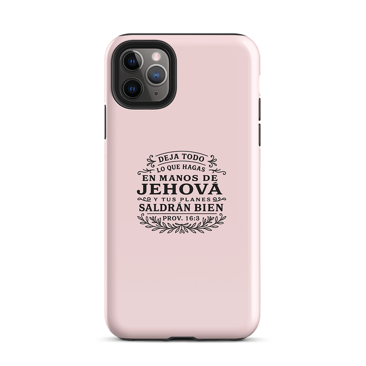 Cubierta Resistente para iPhone – Versículo Inspirador de Proverbios 16:3 product image (51)