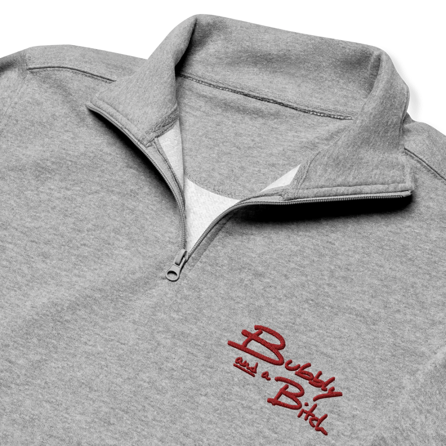 Bubbly and a B*tch (cherry shadow design) embroidered quarter zip product image (6)