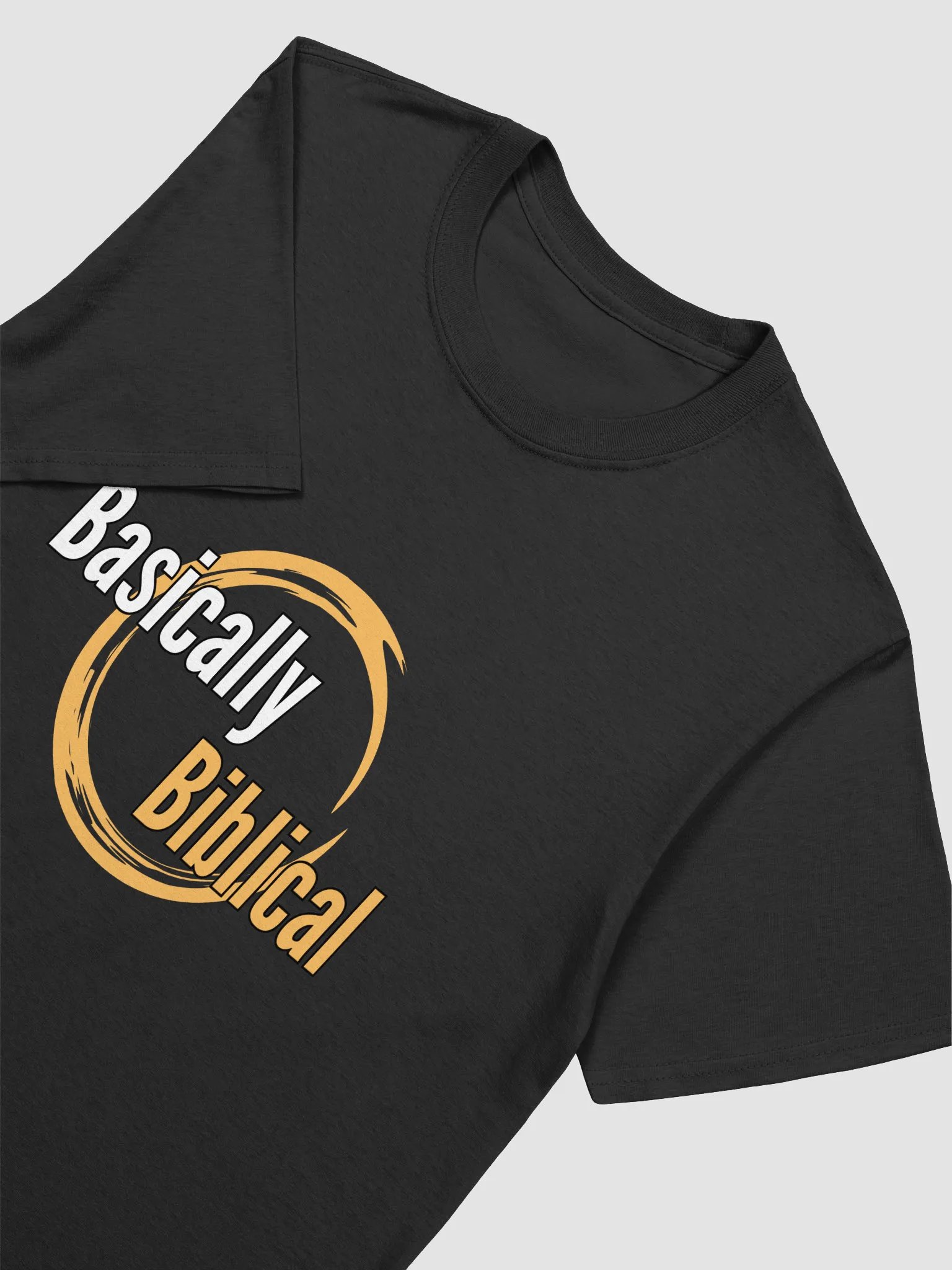 Basically Biblical Circle Logo T-Shirt (Black) product image (7)
