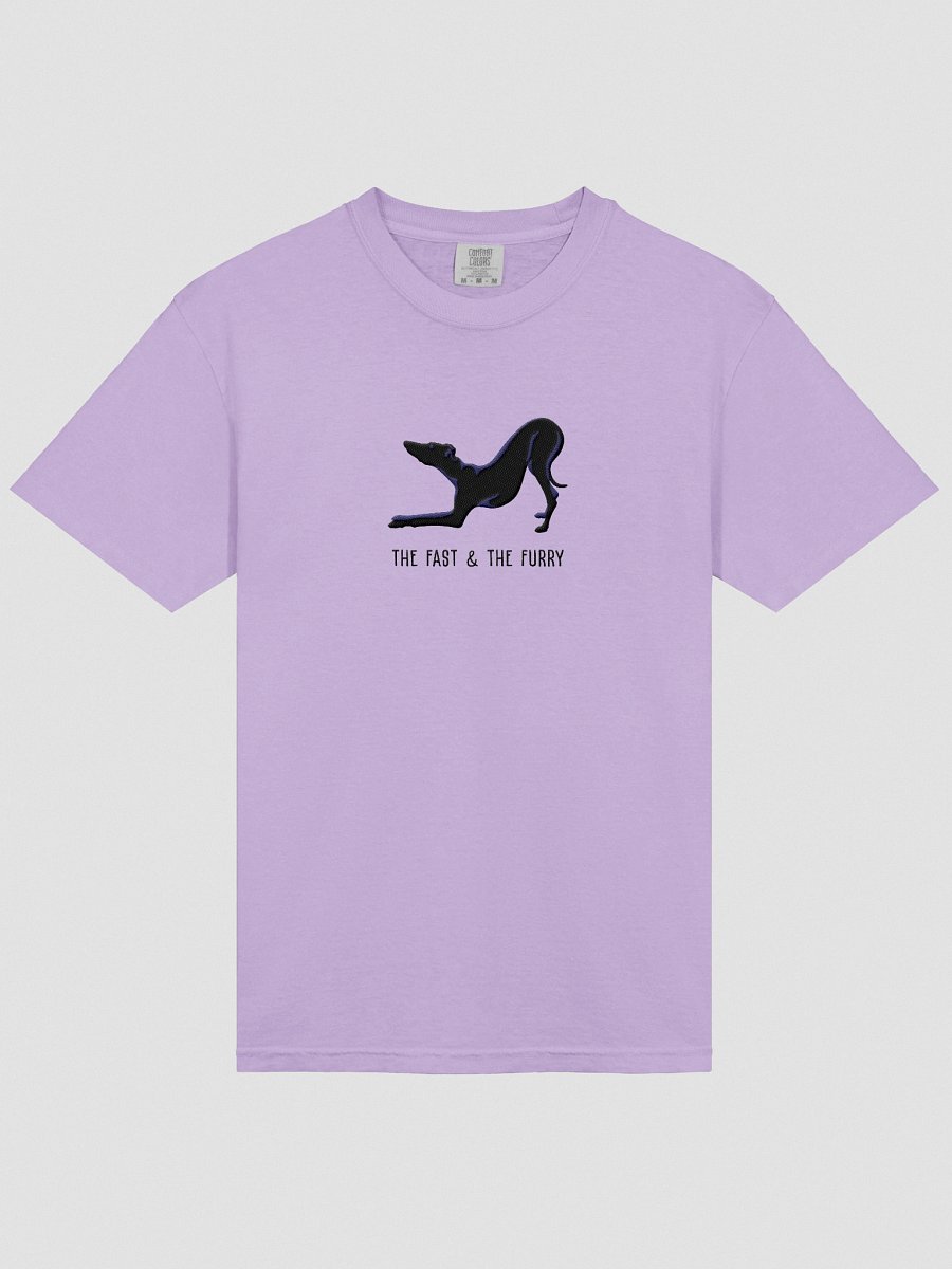 The Fast & The Furry T-Shirt(Embroidered) of an Italian Greyhound(Black) product image (43)