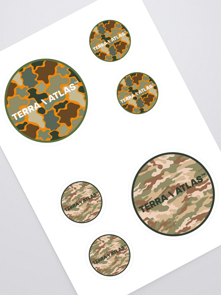 Terra \ Atlas Camo Sticker Sheet product image (1)