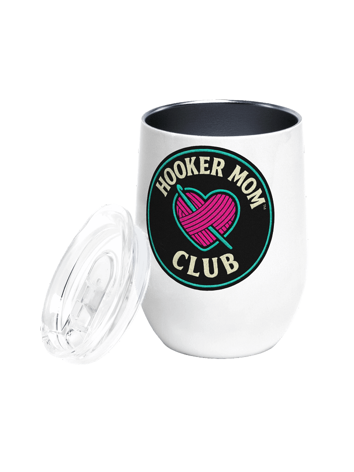 Hooker Mom™ Club Wine Tumbler – Sip. Stitch. Survive. product image (1)