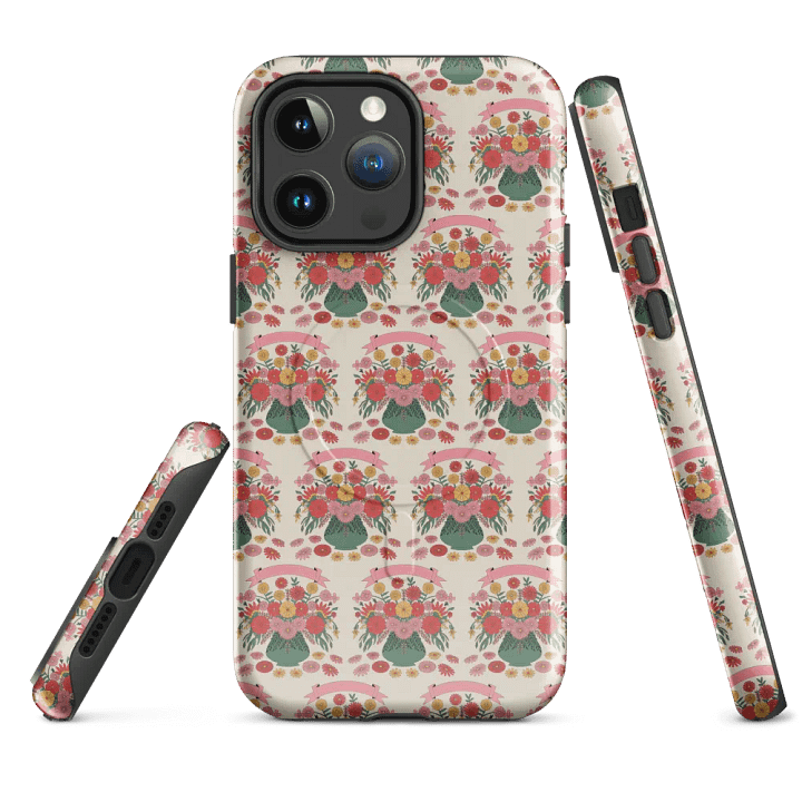 Floral Harmony MagSafe® iPhone® Tough Case product image (4)