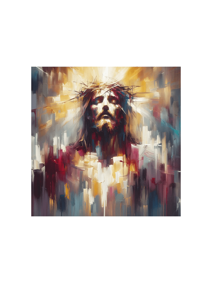 Jesus Christ Radiant Resurrection Art | Modern Christ Art Canvas for Home & Church Décor product image (1)