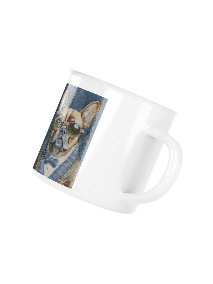 French Bulldog Sunglasses Painting - dogPXL Artistic series Enamel Mug product image (2)