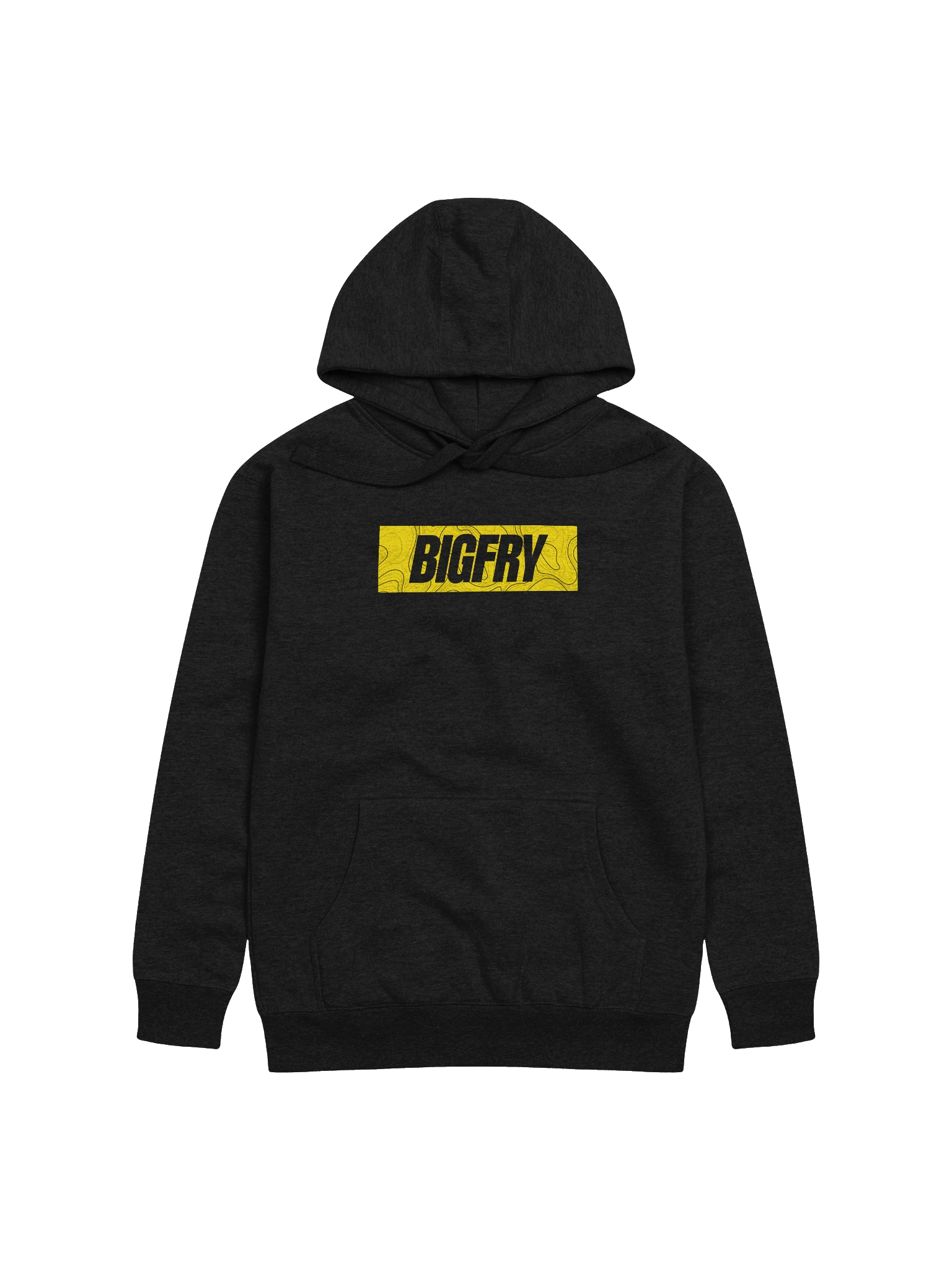 BIGFRY™ | TOPOGRAPHY HOODIE (BLACK) product image (1)
