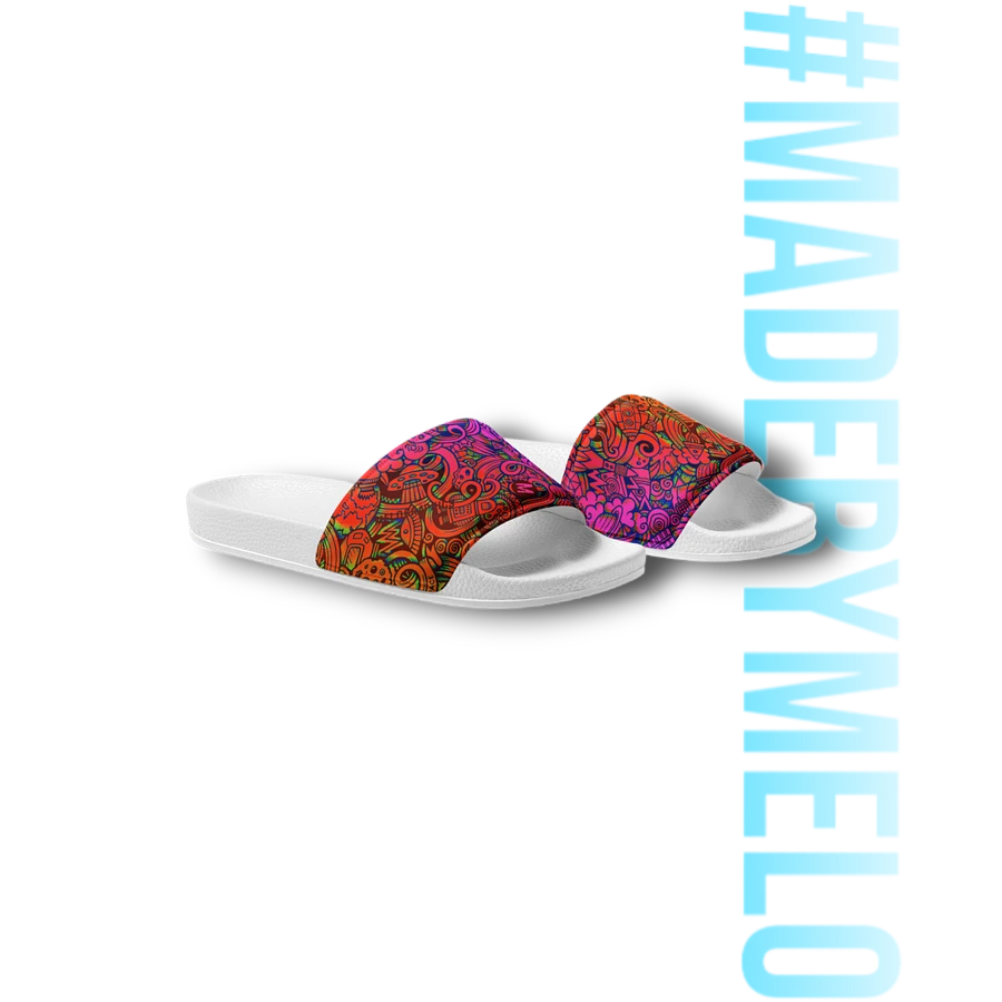Rainbow Space Scribble - Women's Slides | #MADEBYMELO product image (5)