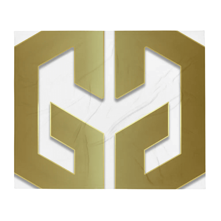Golden Geometric Illusion Throw Blanket product image (2)
