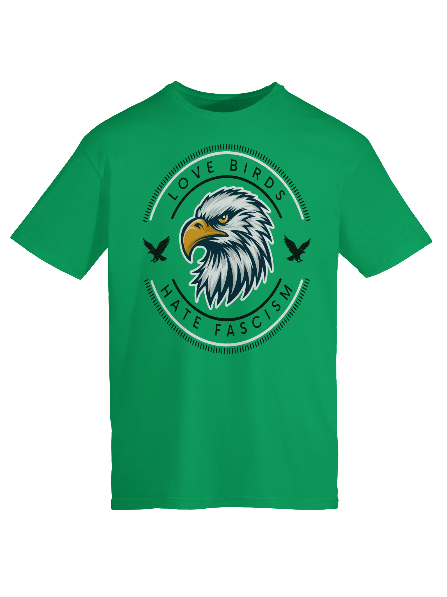 Love Birds Hate Fascism - Green product image (9)