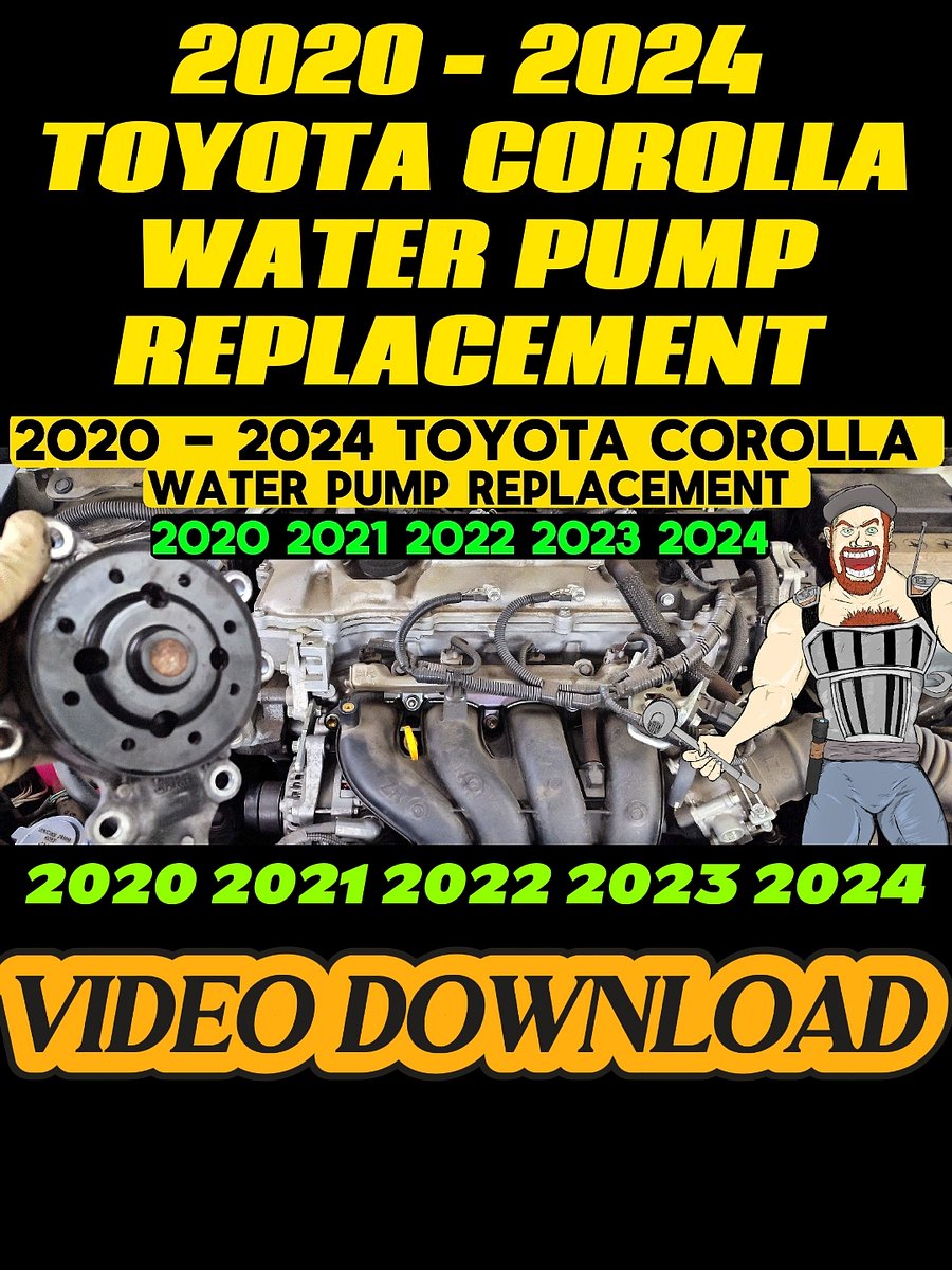 2020 - 2024 TOYOTA COROLLA WATER PUMP REPLACEMENT product image (1)