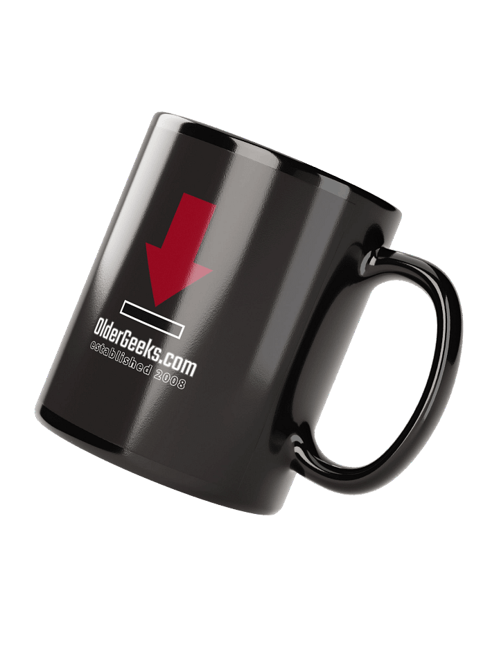 OlderGeeks Black Mug Down Arrow product image (1)