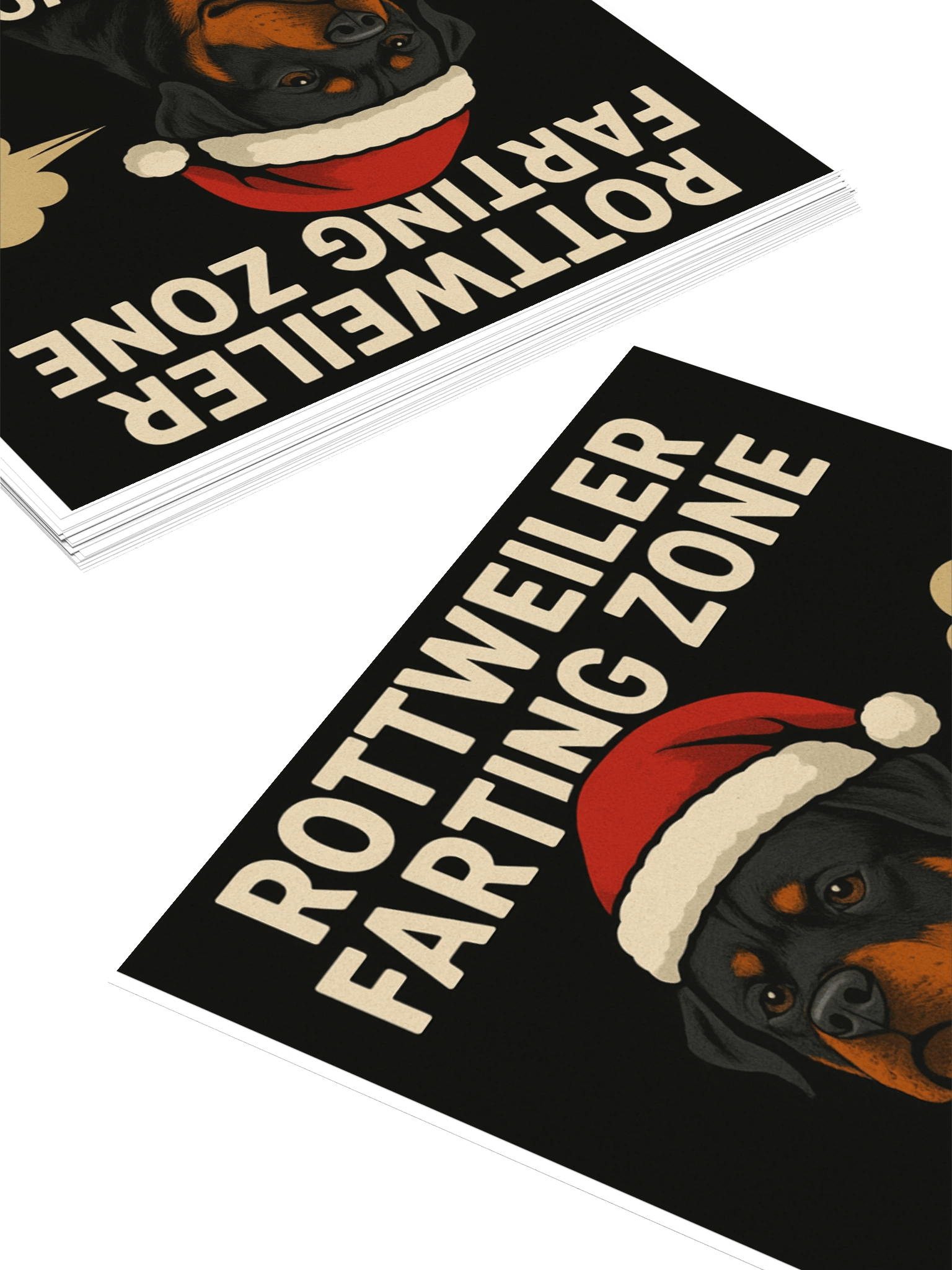 Santa Won't Land Here Rottweiler Sticker product image (12)