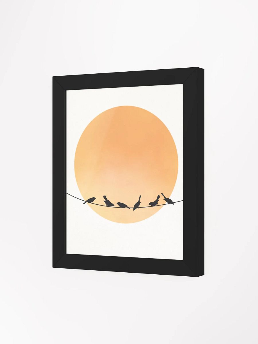 Sunset Silhouette Birds Framed Poster product image (5)