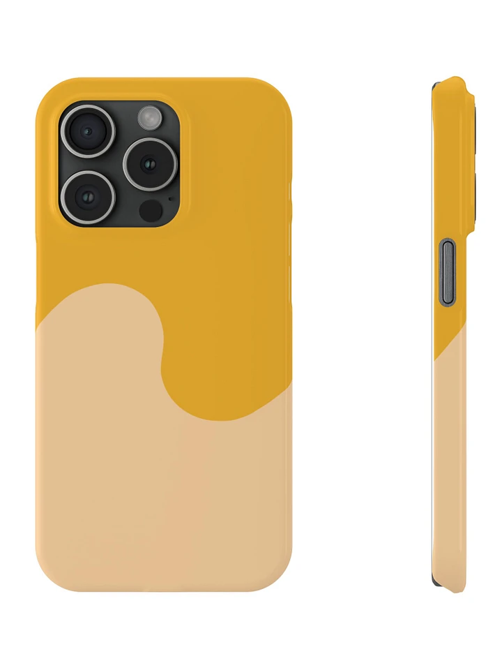 Orange Honey Cream Minimal Wave iPhone Case product image (1)