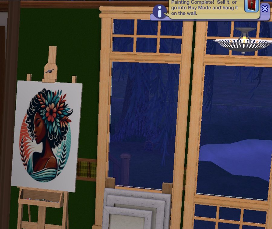 Sims 2 Custom Painting Collection 1 | African American | Makeup Art product image (4)