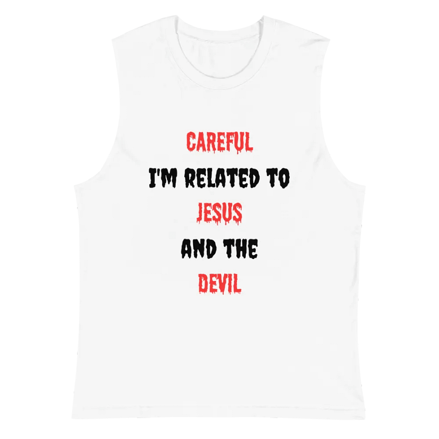 Related to Jesus and the Devil Muscle Tank product image (2)