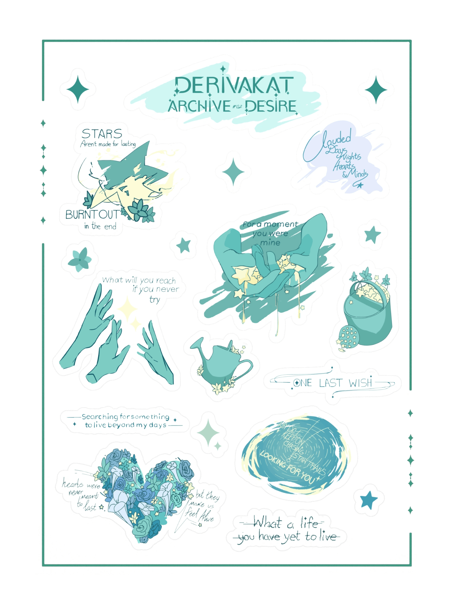 Archive #02: Desire Sticker Sheet product image (1)