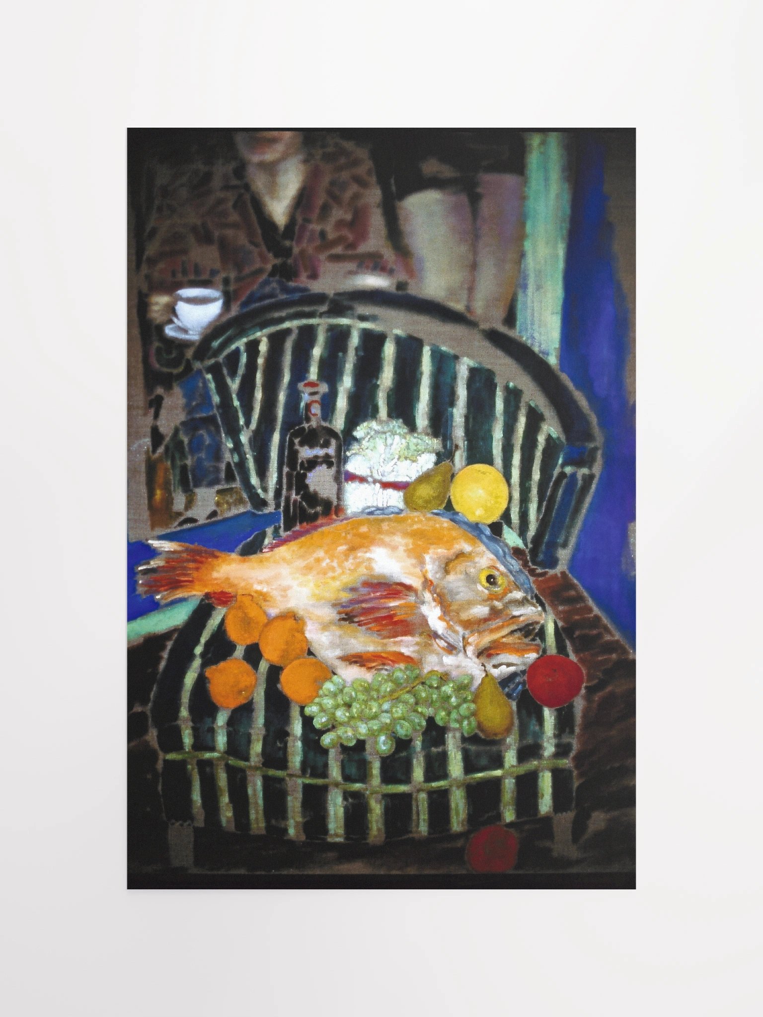 Still Life on Striped Chair (1988) print product image (5)