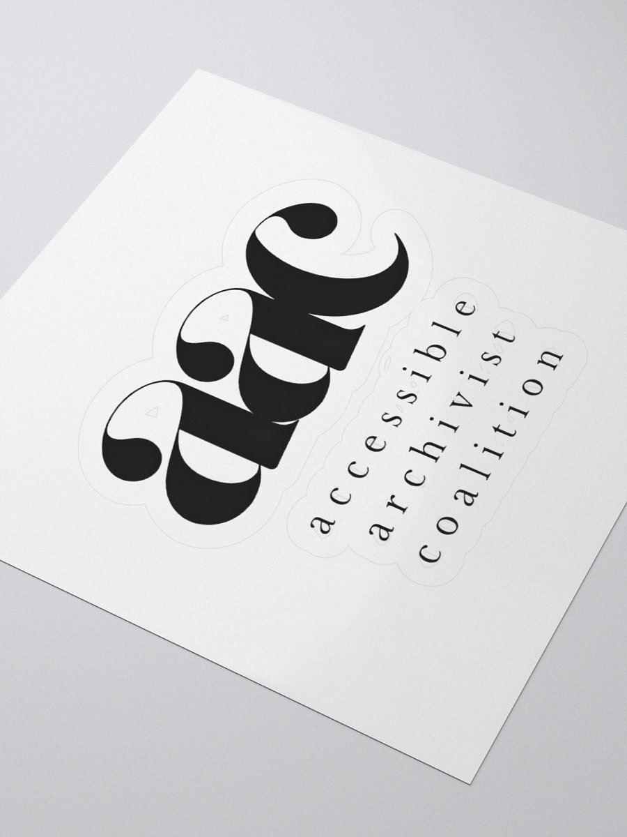 THE AAC STICKER - BLACK product image (7)